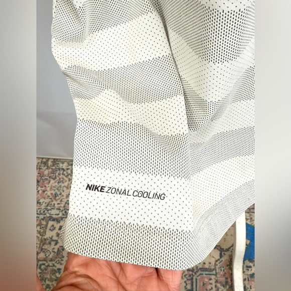 NIKE Men's Tonal Cooling beige and gray striped Polo Shirt size XXL - Picture 7 of 14